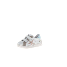 Load image into Gallery viewer, NATURINO PINN GIRLS SNEAKER WHITE CIPRIA CELESTE
