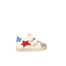 Load image into Gallery viewer, FALCOTTO ALNOITE HIGH TOP BOYS FIRST WALKER VELCRO SNEAKER GREY MILK