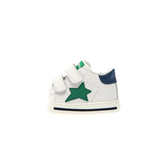 Load image into Gallery viewer, FALCOTTO SASHA WHITE GREEN BOYS FIRST WALKER SNEAKERS VELCRO