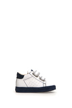 Load image into Gallery viewer, FALCOTTO VENUS BOYS FIRST WALKER VELCRO SNEAKER WHITE NAVY BOTTOM