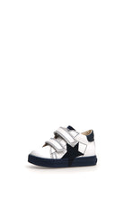 Load image into Gallery viewer, FALCOTTO VENUS BOYS FIRST WALKER VELCRO SNEAKER WHITE NAVY BOTTOM
