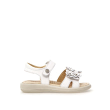 Load image into Gallery viewer, NATURINO BRAHMA WHITE GIRLS VELCRO SANDAL