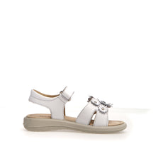 Load image into Gallery viewer, NATURINO BRAHMA WHITE GIRLS VELCRO SANDAL