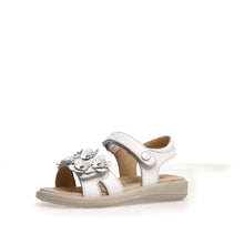 Load image into Gallery viewer, NATURINO BRAHMA WHITE GIRLS VELCRO SANDAL