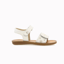 Load image into Gallery viewer, NATURINO CHEVE WHITE GIRLS VELCRO SANDALS