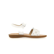 Load image into Gallery viewer, NATURINO CHEVE WHITE GIRLS VELCRO SANDALS