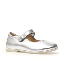 Load image into Gallery viewer, NATURINO DARLING GIRLS SILVER LEATHER MARY JANE