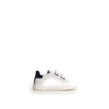 Load image into Gallery viewer, NATURINO HASSELT UNISEX LEATHER VELCRO SNEAKERS WHITE