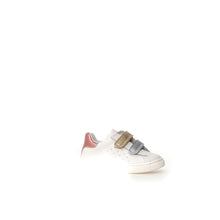 Load image into Gallery viewer, NATURINO HASSELT WHITE SILVER PLATINUM GIRLS VELCRO SNEAKERS