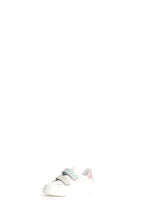 Load image into Gallery viewer, NATURINO HASSELT GIRLS LEATHER VELCRO SNEAKER WHITE ROSE