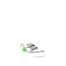 Load image into Gallery viewer, NATURINO HESS BOYS VELCRO LEATHER SNEAKERS GREY YELLOW