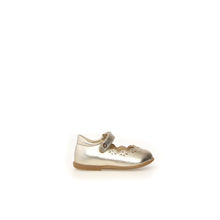 Load image into Gallery viewer, NATURINO OLYA GIRLS FIRST WALKER LEATHER MARY JANES PLATINUM