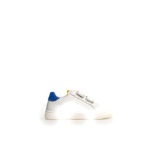 Load image into Gallery viewer, NATURINO PINN WHITE BLACK BOYS LEATHER VELCRO SNEAKERS