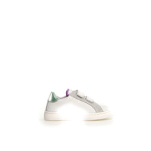 Load image into Gallery viewer, NATURINO PINN WHITE ROSE GIRLS LEATHER VELCRO SNEAKERS