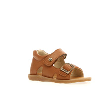 Load image into Gallery viewer, NATURINO REVION COGNAC BOYS FIRST WALKER SANDAL