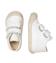 Load image into Gallery viewer, NATURINO COCOON UNISEX VELCRO FIRST WALKER SNEAKER WHITE SOLE BONE