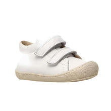 Load image into Gallery viewer, NATURINO COCOON UNISEX VELCRO FIRST WALKER SNEAKER WHITE SOLE BONE