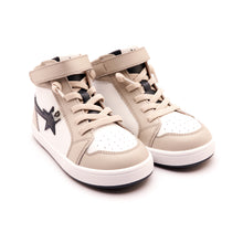 Load image into Gallery viewer, OLDSOLES TEAM-STAR BOYS LEATHER HIGH TOP SNEAKERS