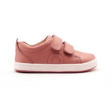 Load image into Gallery viewer, OLDSOLES BIG TOT KISS GIRLS LEATHER VELCRO SNEAKERS PINK