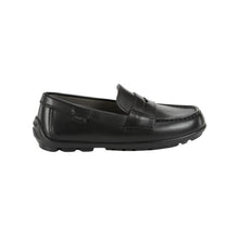 Load image into Gallery viewer, GEOX NEW FAST J746CA BOYS PENNY LOAFER BLACK