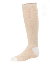 Load image into Gallery viewer, MEMOI 7053 OPEN WORK KNEE HIGH
