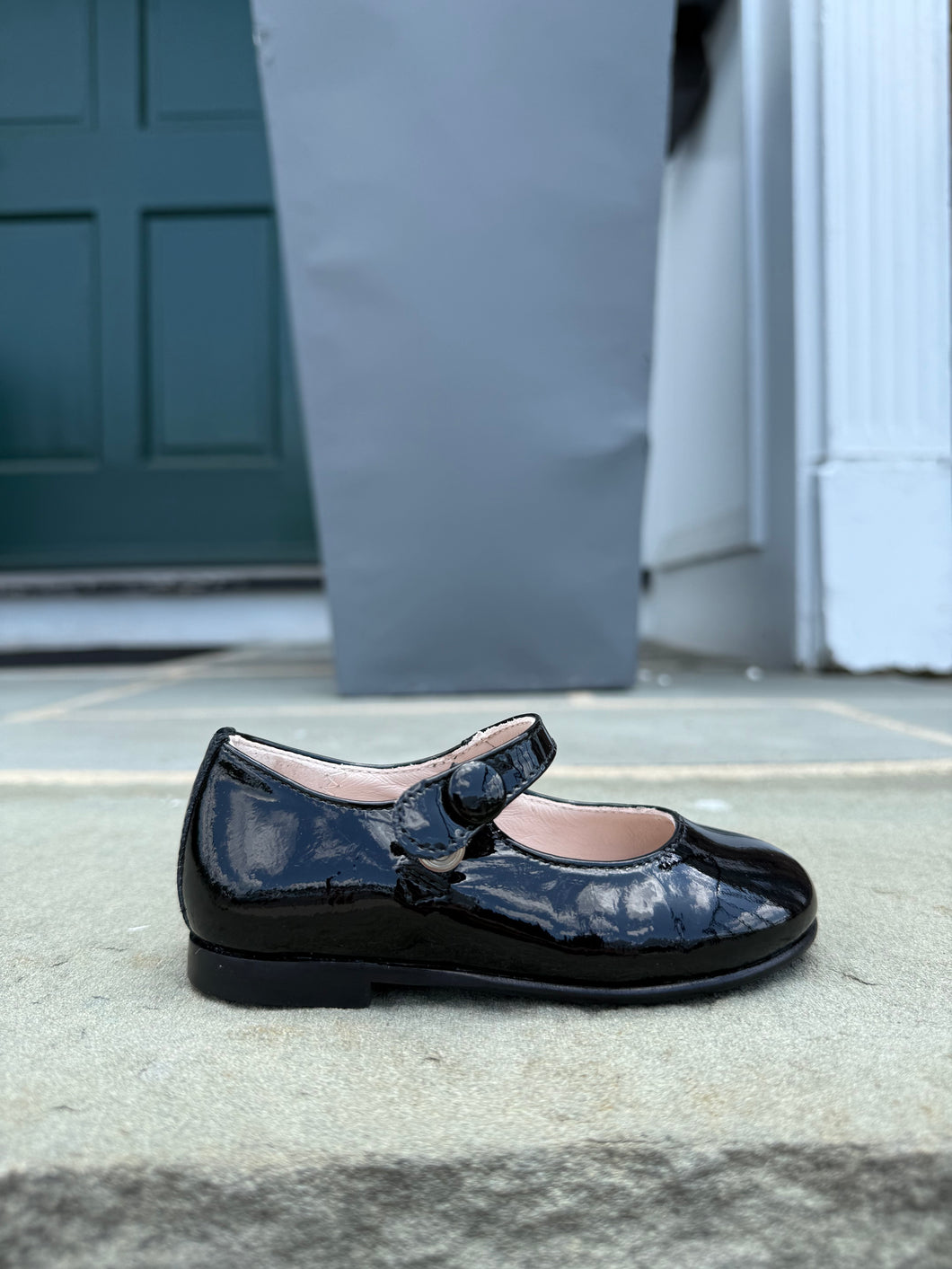 BEBERLIS VALERIA GIRLS BLACK PATENT LEATHER DRESS SHOE