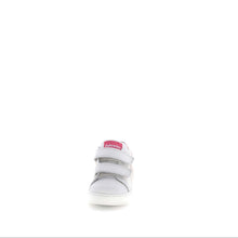 Load image into Gallery viewer, FALCOTTO SASHA GIRLS FIRST WALKER VELCRO SNEAKERS WHITE LILAC PINK
