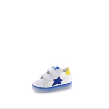 Load image into Gallery viewer, FALCOTTO SASHA BOYS FIRST WALKER VELCRO SNEAKER WHITE AZURE
