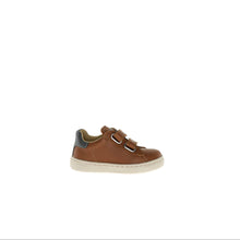 Load image into Gallery viewer, NATURINO HASSELT BOYS VELCRO SNEAKER COGNAC ANTHRACITE
