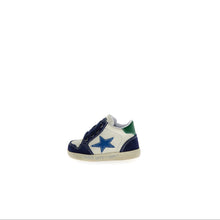 Load image into Gallery viewer, FALCOTTO ALNOITE BOYS FIRST WALKER LACE SNEAKERS MILK NAVY
