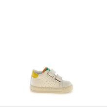 Load image into Gallery viewer, FALCOTTO SALAZAR BOYS FIRST WALKER VELCRO SNEAKER  MILK YELLOW GREEN
