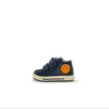 Load image into Gallery viewer, FALCOTTO MICHAEL 3 BOYS FIRST WALKER SNEAKER NAVY-ORANGE
