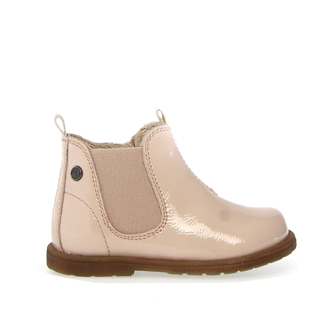 FALCOTTO WINTER WOOD GIRLS FIRST WALKER ZIP UP BOOTIE NUDE