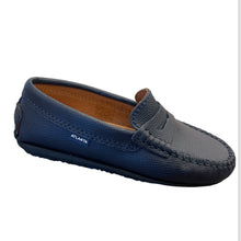 Load image into Gallery viewer, ATLANTA MOCASSIN UNISEX SLIP ON PENNY LOAFER BLUE
