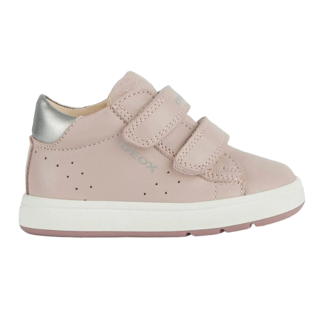 GEOX BIGLIA GIRLS FIRST WALKER VELCRO SNEAKER ROSE