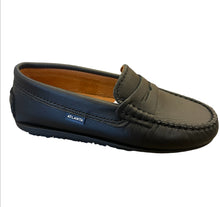 Load image into Gallery viewer, ATLANTA MOCASSIN UNISEX SLIP ON PENNY LOAFER BLACK
