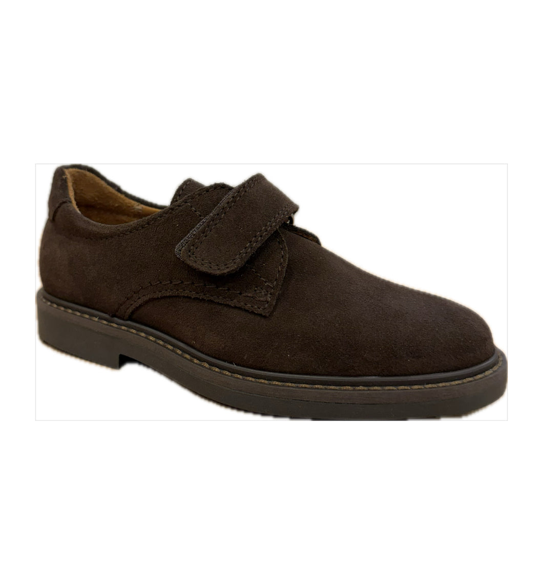 BEBERLIS MIKENO BOYS SUEDE VELCRO SHOE BROWN