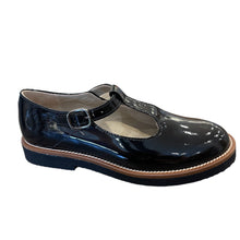 Load image into Gallery viewer, BEBERLIS 23367 GIRLS PATENT LEATHER T STRAP SHOE BLACK
