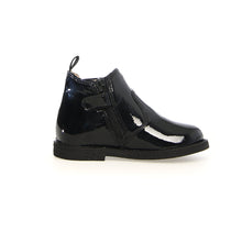 Load image into Gallery viewer, NATURINO ARTHUR GIRLS PATENT LEATHER BOOTS SIDE ZIP BLACK
