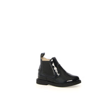 Load image into Gallery viewer, NATURINO ARTHUR GIRLS PATENT LEATHER BOOTS SIDE ZIP BLACK
