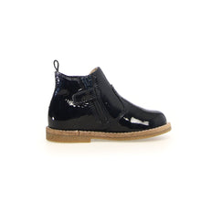 Load image into Gallery viewer, NATURINO ARTHUR GIRLS SIDE ZIP PATENT BOOT NAVY
