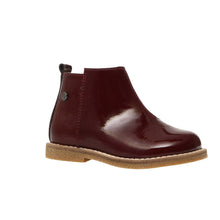Load image into Gallery viewer, NATURINO DASIE GIRLS PATENT LEATHER BOOT BORDEAUX
