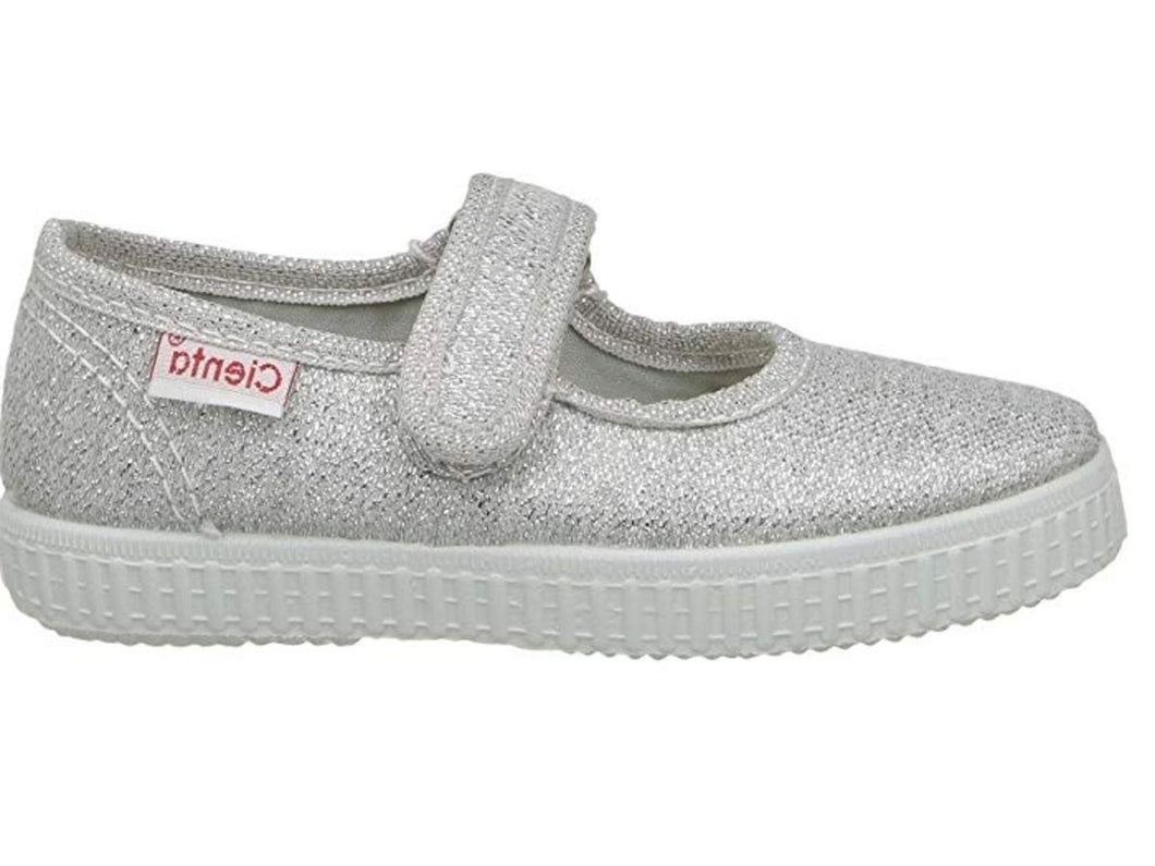 CIENTA GIRLS GLITTER MARY JANE 56013 SILVER