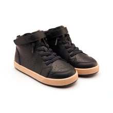 Load image into Gallery viewer, OLDSOLES THE SKILL BOYS LEATHER HIGH TOP SNEAKER MARINO

