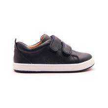 Load image into Gallery viewer, OLDSOLES BIG TOT NAVY BOYS VELCRO LEATHER SNEAKERS
