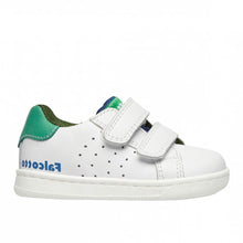 Load image into Gallery viewer, FALCOTTO KINER LOW TOP BOYS VELCRO FIRST WALKER SNEAKER WHITE
