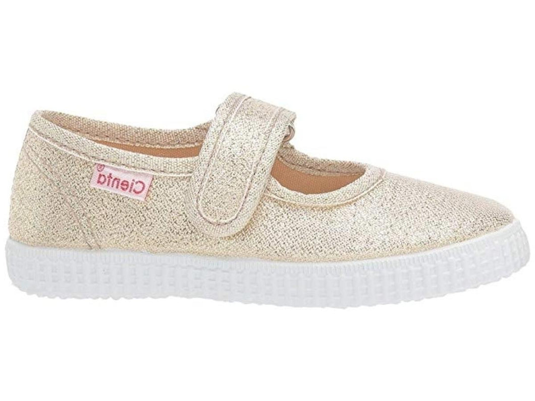 CIENTA GIRLS MARY JANE GLITTER 56083 GOLD