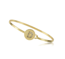 Load image into Gallery viewer, MOLLY GLITZ INITIAL BANGLE BN0785B
