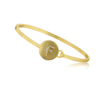 Load image into Gallery viewer, MOLLY GLITZ INITIAL BANGLE BN0785B
